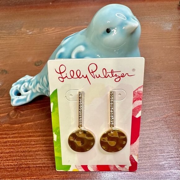 Lilly Pulitzer Samba Earrings Gold Metallic - Picture 5 of 5